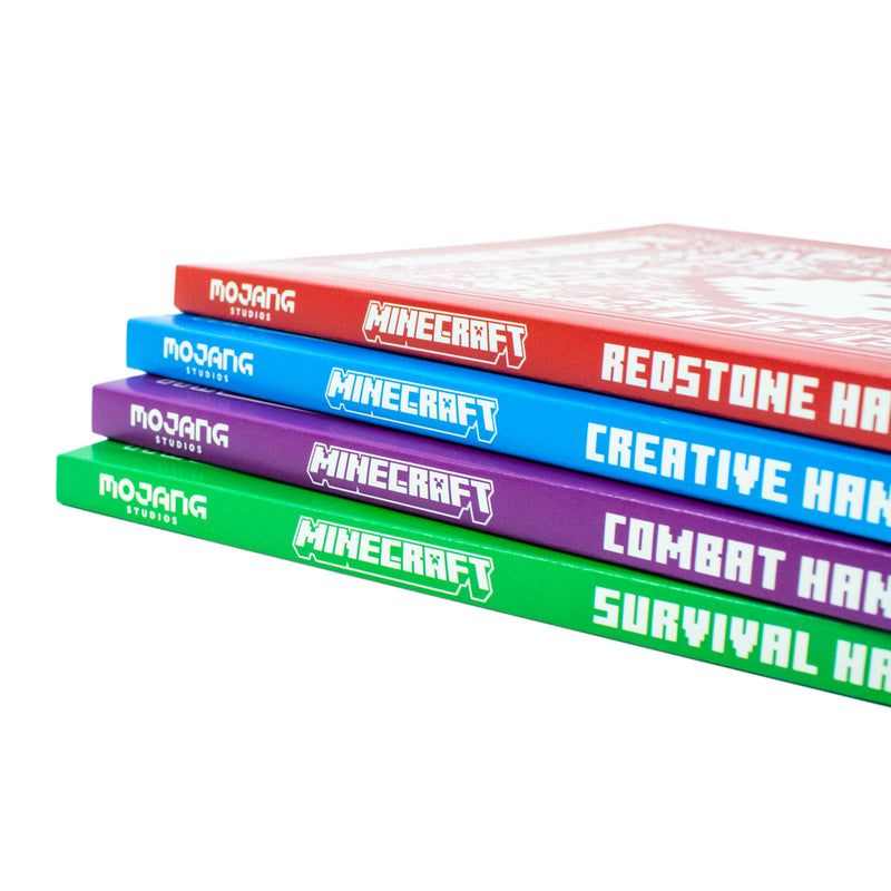 Minecraft Ook Collection All New Official Minecraft Combat Handbook 4 Books Collection Set By M ...