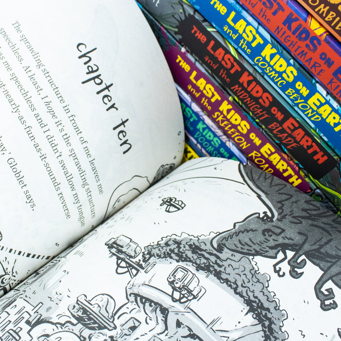 The Last Kids On Earth Series Books 1 - 9 Collection Set By Max Brallier (Last Kids On Earth, Zombie Parade, Nightmare King, Cosmic Beyond ) - The Book Bundle