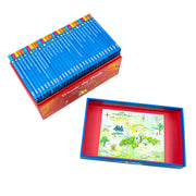 Dean Winnie-the-Pooh Classic Story Collection box set of 30 books by A. A. Milne, featuring colorful covers and beloved characters.