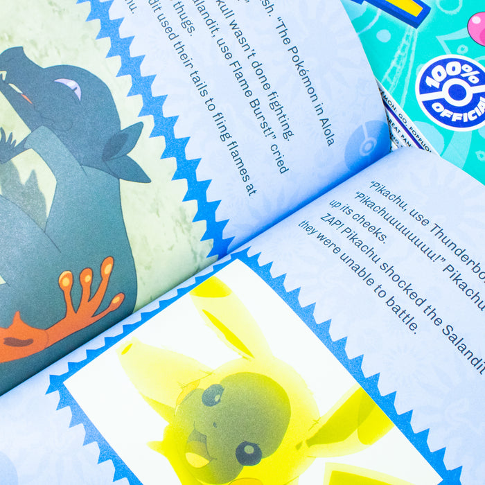 Young Readers Pokémon Level 2 Passport to Reading Alola 6 Books Collection Box Set (Welcome to Alola, Go Popplio) - The Book Bundle