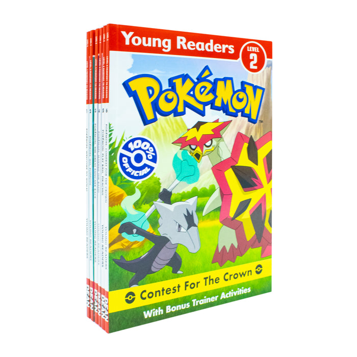 Young Readers Pokémon Level 2 Passport to Reading Alola 6 Books Collection Box Set (Welcome to Alola, Go Popplio) - The Book Bundle