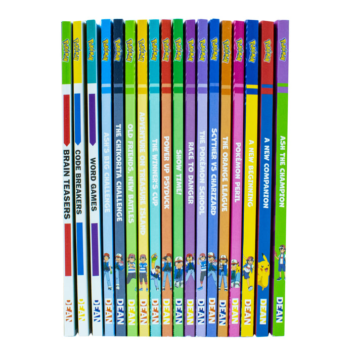 Pokemon Mega Collection 18 Books Box Set (Word Games, Code Breakers, Brain Teasers) - The Book Bundle