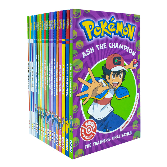 Pokemon Mega Collection 18 Books Box Set (Word Games, Code Breakers, Brain Teasers) - The Book Bundle