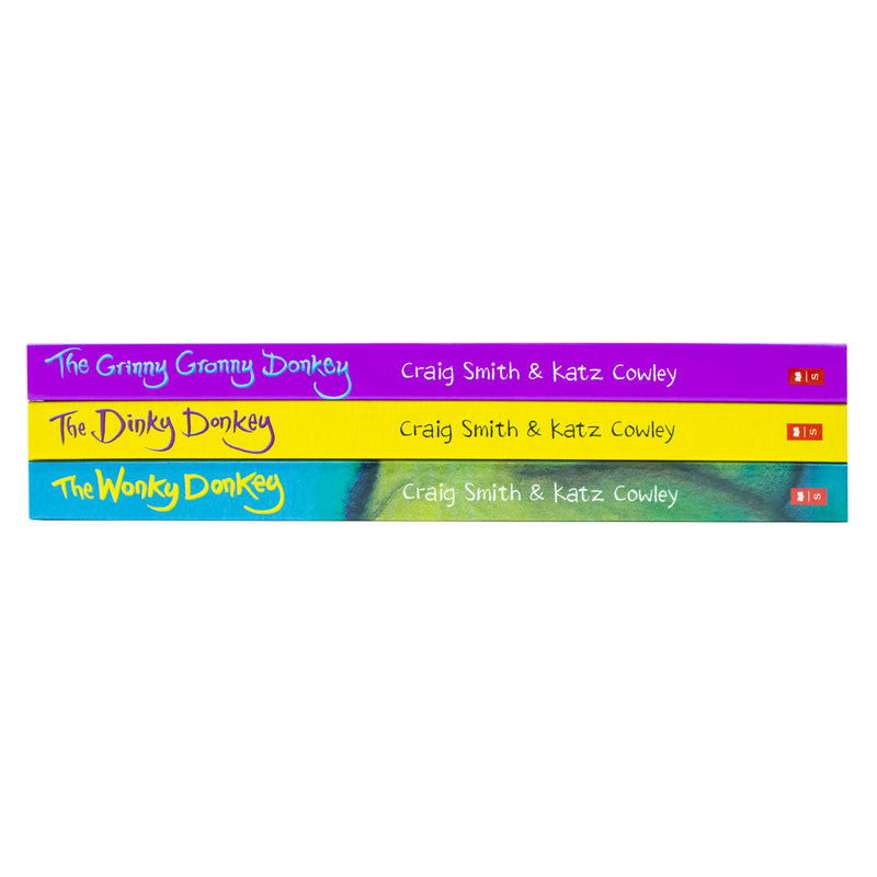 The Wonkey Donkey 3 Books Collection Box Set By Craig Smith(The Wonkey Donkey, The Dinkey Donkey & The Grinny Granny Donkey - The Book Bundle