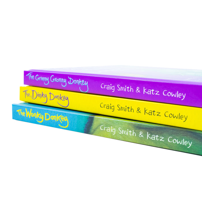 The Wonkey Donkey 3 Books Collection Box Set By Craig Smith(The Wonkey Donkey, The Dinkey Donkey & The Grinny Granny Donkey - The Book Bundle