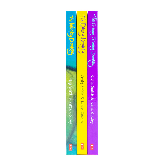 The Wonkey Donkey 3 Books Collection Box Set By Craig Smith(The Wonkey Donkey, The Dinkey Donkey & The Grinny Granny Donkey - The Book Bundle