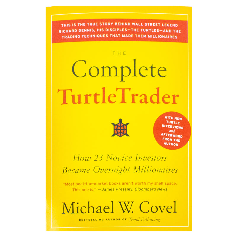 Cover image of "The Complete TurtleTrader" book by Michael W Covel, showing the hardcover with title and author details.