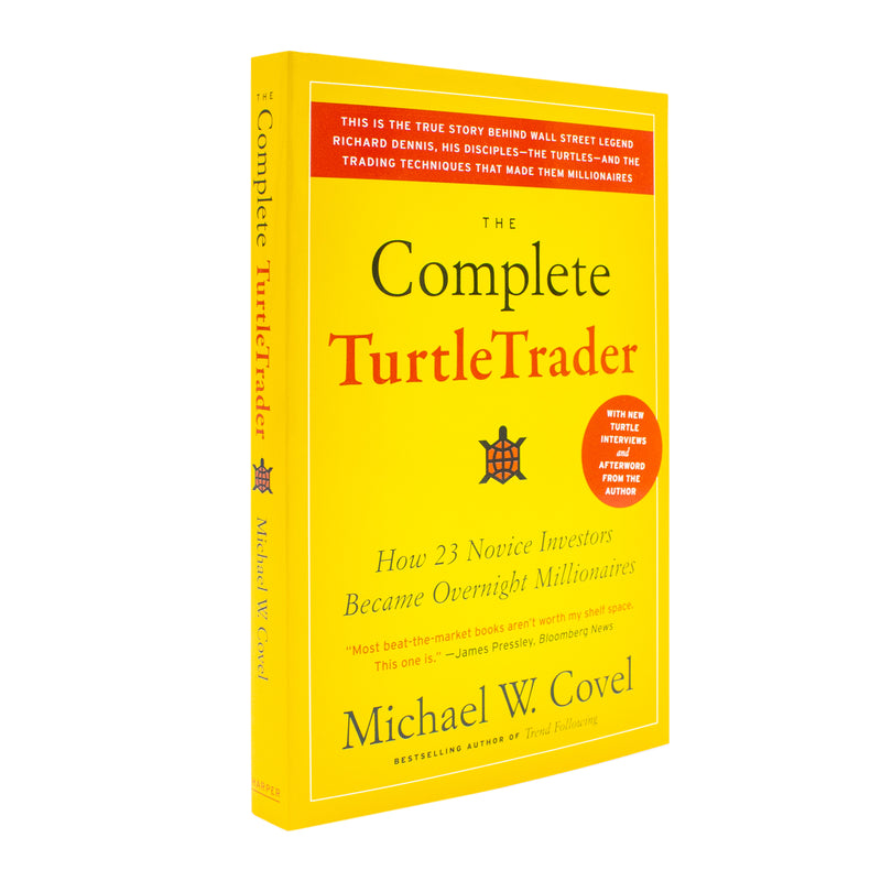 Book cover of "The Complete TurtleTrader" by Michael W Covel, featuring a turtle illustration and the title text.