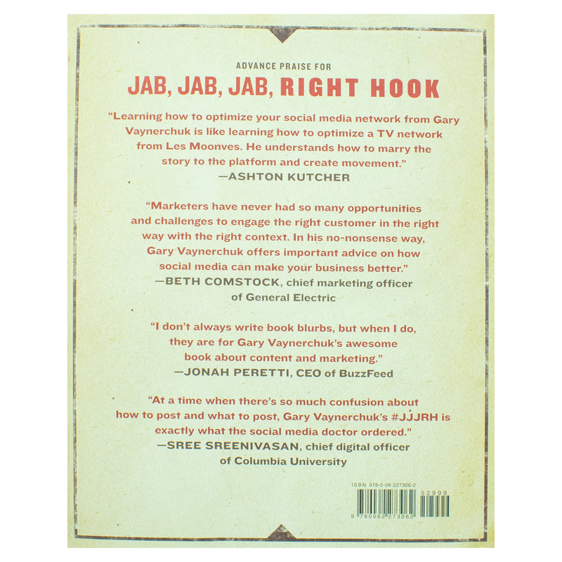 Jab, Jab, Jab, Right Hook: How to Tell Your Story in a Noisy Social World by Gary Vaynerchuk (HB) - The Book Bundle