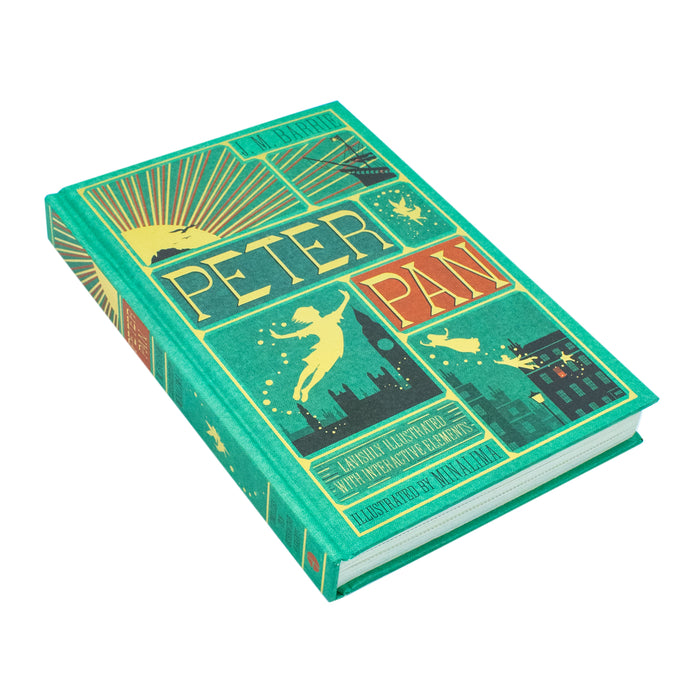 Peter Pan (MinaLima) (lllustrated with Interactive Elements) by J. M Barrie (HB) - The Book Bundle
