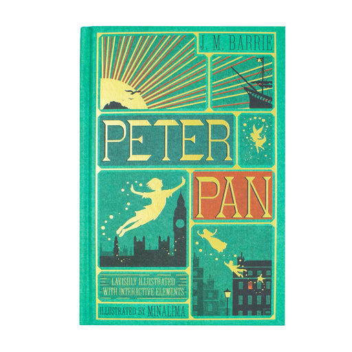 Peter Pan (MinaLima) (lllustrated with Interactive Elements) by J. M Barrie (HB) - The Book Bundle