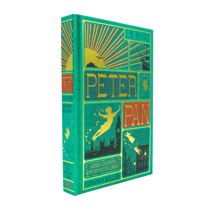 Peter Pan (MinaLima) (lllustrated with Interactive Elements) by J. M Barrie (HB) - The Book Bundle