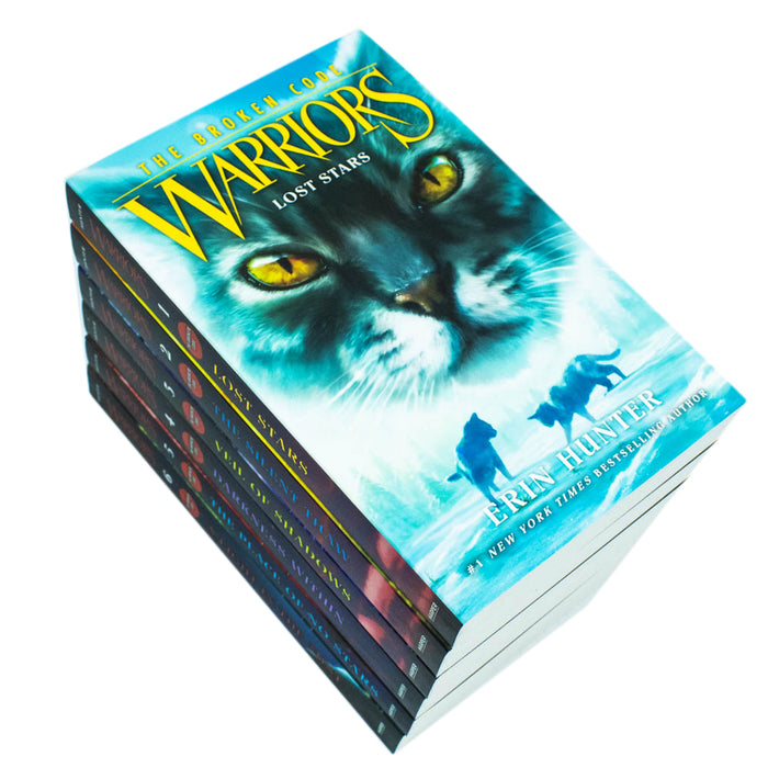 Warriors Cat The Broken Code Series Books 1 - 6 Series 7 Collection Set By Erin Hunter - The Book Bundle