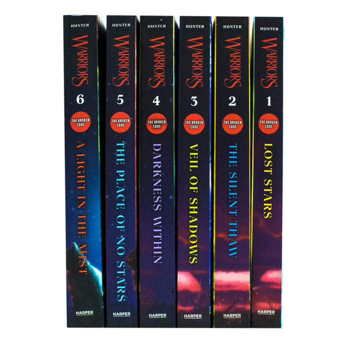 Warriors Cat The Broken Code Series Books 1 - 6 Series 7 Collection Set By Erin Hunter - The Book Bundle
