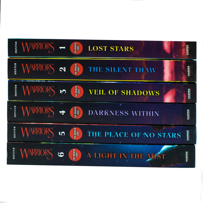 Warriors Cat The Broken Code Series Books 1 - 6 Series 7 Collection Set By Erin Hunter - The Book Bundle