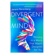 Book cover of "Divergent Mind" by Jenara Nerenberg, published by HarperOne, featuring title text and a minimalistic design.