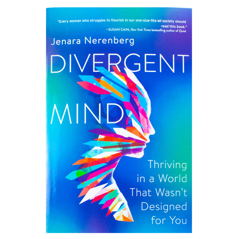 Book cover of "Divergent Mind" by Jenara Nerenberg, published by HarperOne, featuring title text and a minimalistic design.