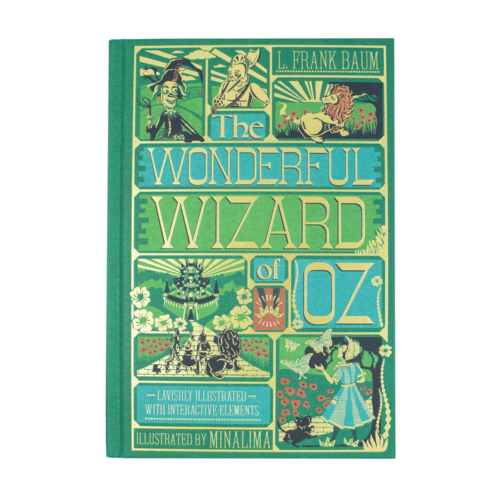 Wonderful Wizard of Oz Interactive MinaLima Edition by L. Frank Baum Hardcover - The Book Bundle