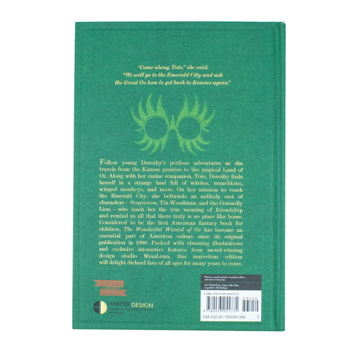 Wonderful Wizard of Oz Interactive MinaLima Edition by L. Frank Baum Hardcover - The Book Bundle
