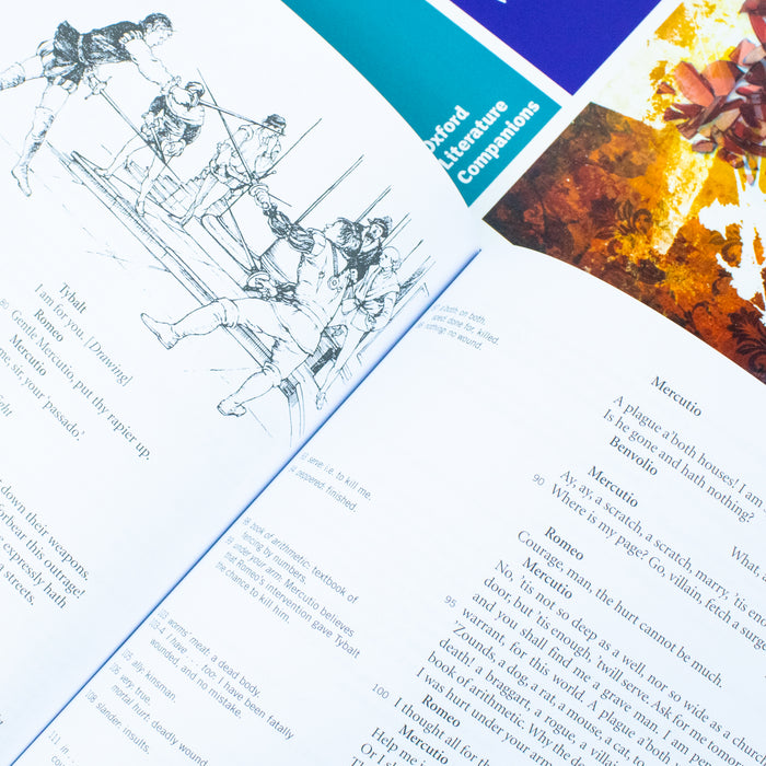 Oxford School William Shakespeare Romeo & Juliet and  Romeo & Juliet  Oxford Literature Companions 2 Books Collection Set - The Book Bundle