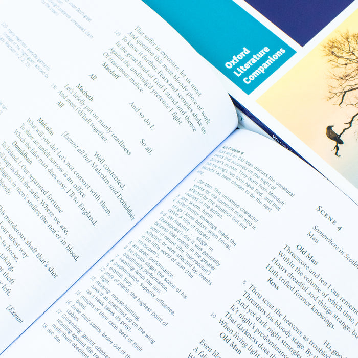 Oxford School William Shakespeare 4 Books Collection Set (Macbeth , Macbeth Oxford Literature Companions ) - The Book Bundle