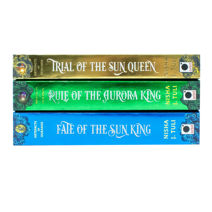 Artefacts of Ouranos Series 3 Books Collection Set By Nisha J. Tuli (Trial of the Sun Queen - The Book Bundle