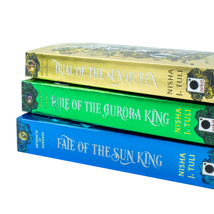 Artefacts of Ouranos Series 3 Books Collection Set By Nisha J. Tuli (Trial of the Sun Queen - The Book Bundle