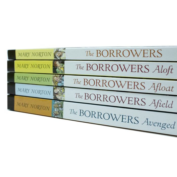 Mary Norton The Borrowers Collection 5 Books Set (The Borrowers, Afield, Afloat, Aloft, Avenged) - The Book Bundle
