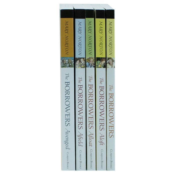 Mary Norton The Borrowers Collection 5 Books Set (The Borrowers, Afield, Afloat, Aloft, Avenged) - The Book Bundle