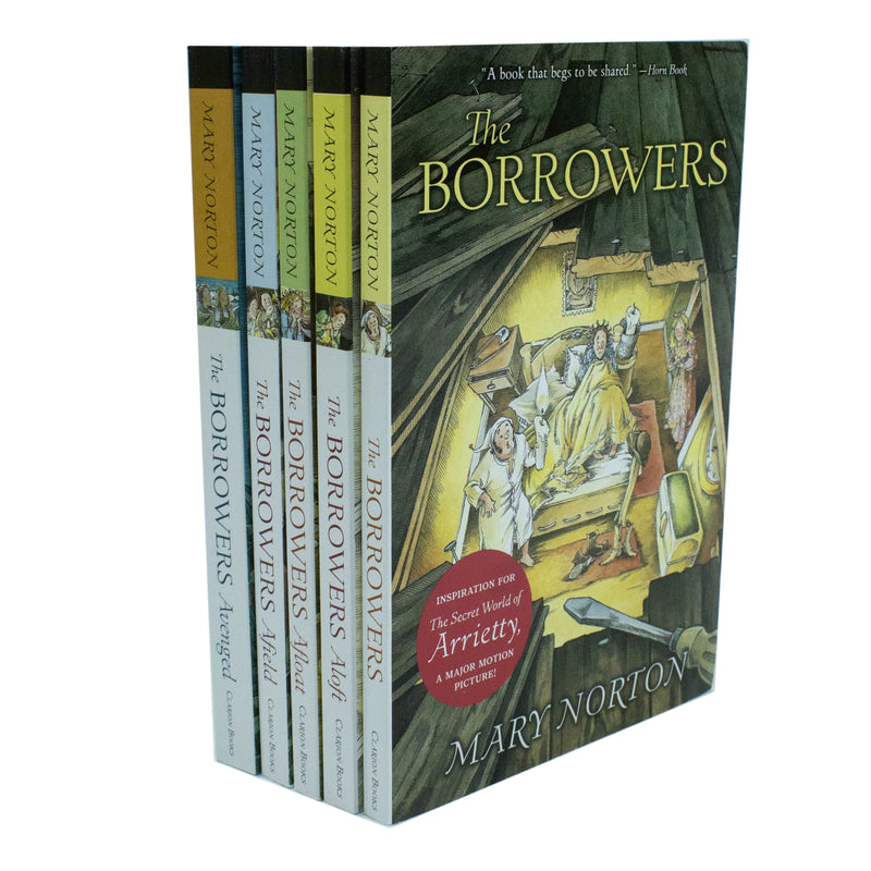 Mary Norton The Borrowers Collection 5 Books Set (The Borrowers, Afield, Afloat, Aloft, Avenged) - The Book Bundle