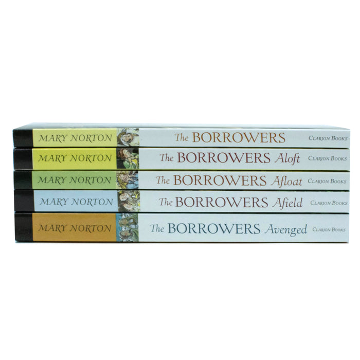 Mary Norton The Borrowers Collection 5 Books Set (The Borrowers, Afield, Afloat, Aloft, Avenged) - The Book Bundle