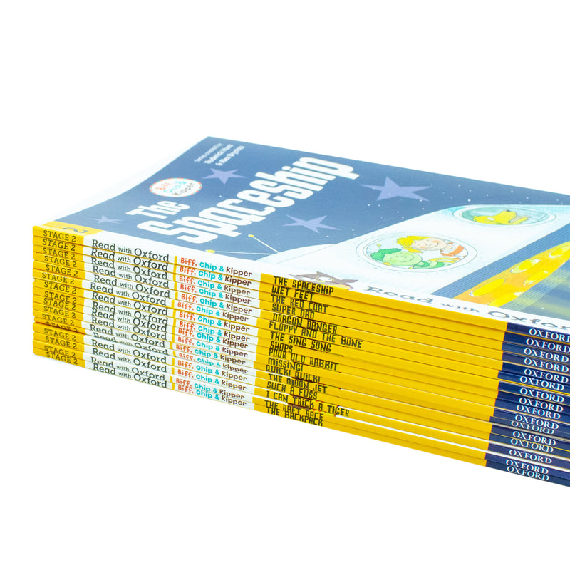 Biff, Chip and Kipper: Read with Oxford Stage 2, 16 Books Collection Set by Roderick Hunt - The Book Bundle