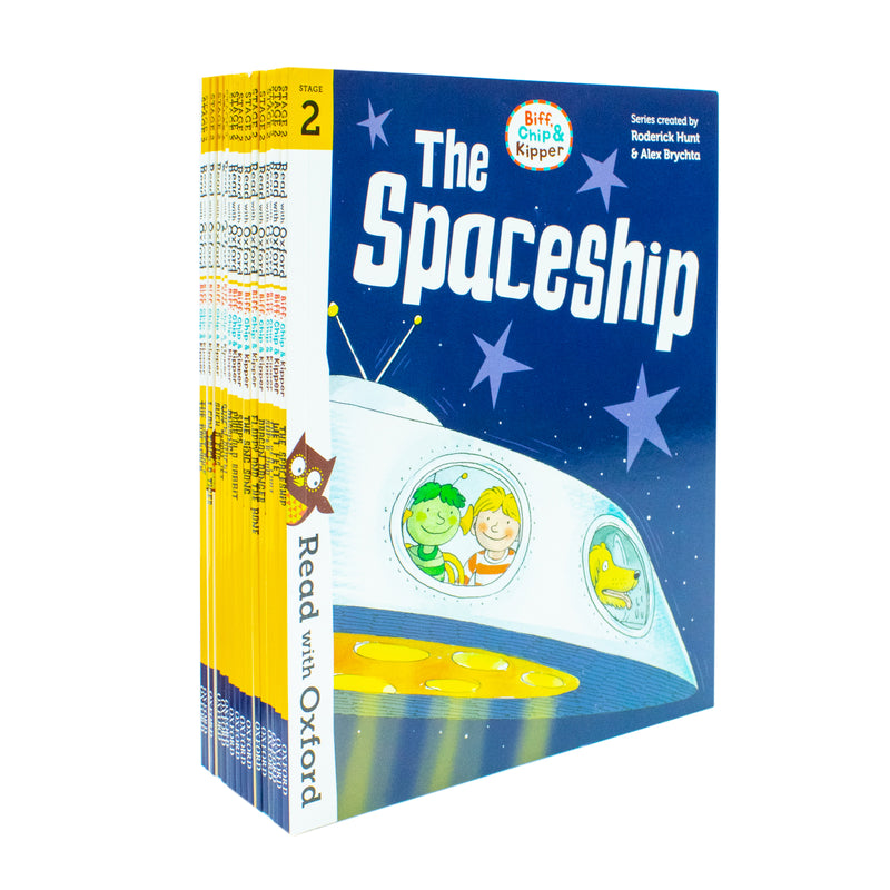 Biff, Chip and Kipper: Read with Oxford Stage 2, 16 Books Collection Set by Roderick Hunt - The Book Bundle