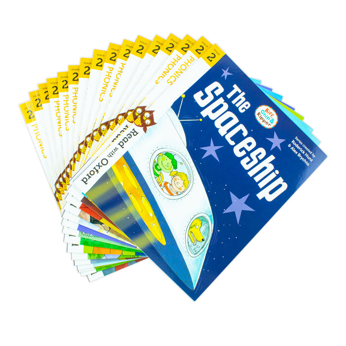 Biff, Chip and Kipper: Read with Oxford Stage 2, 16 Books Collection Set by Roderick Hunt - The Book Bundle