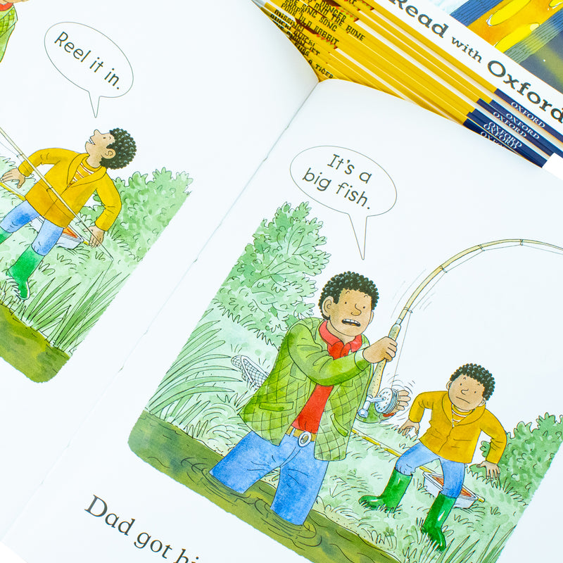 Biff, Chip and Kipper: Read with Oxford Stage 2, 16 Books Collection Set by Roderick Hunt - The Book Bundle