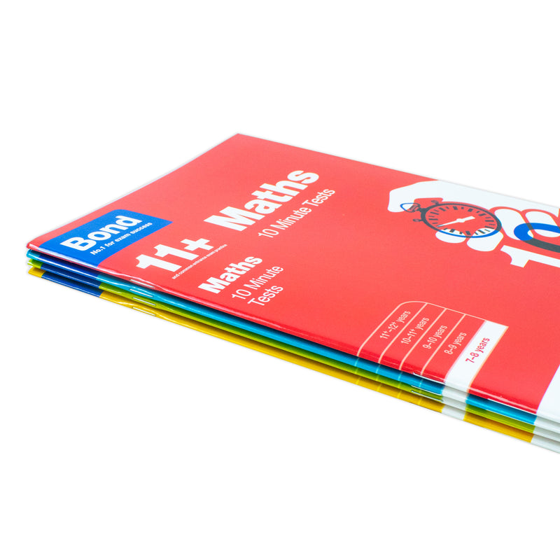 Bond 11+: 10 Minute Tests ,7-8 years Bundle: English, Maths, Non-verbal Reasoning, Verbal Reasoning - The Book Bundle