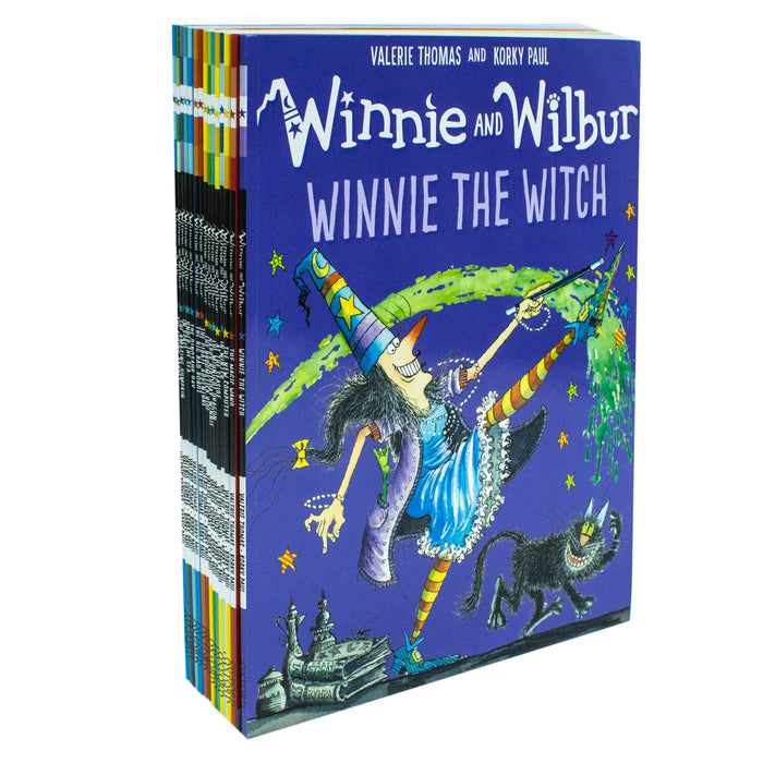 Winnie and Wilbur Series 16 Books Bag Collection Set By Valerie Thomas - The Book Bundle