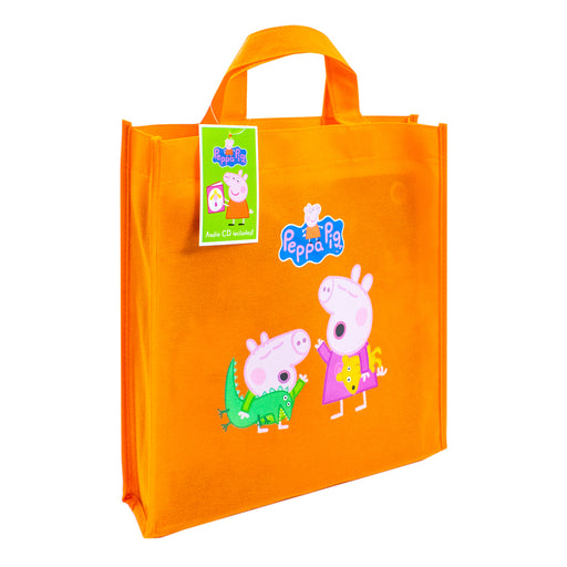Peppa Pig Orange Bag 10 Books Collection Set including CD (The Toy Cupboard, A Trip to the Moon) - The Book Bundle