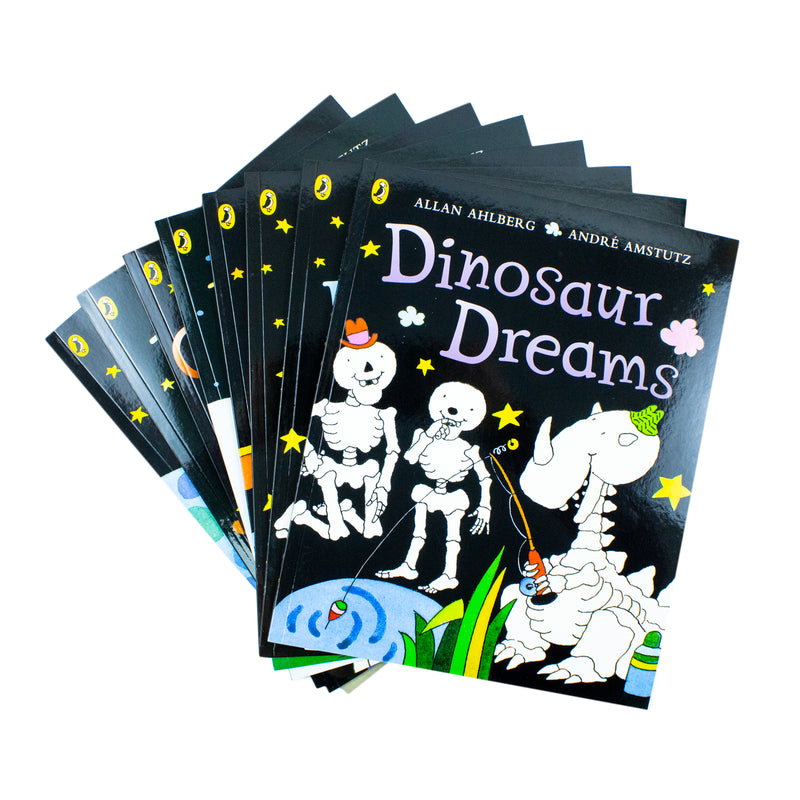 Funny Bones Collection By Allan Ahlberg 8 Books Set Ghost Train, Skeleton Funny bones - The Book Bundle
