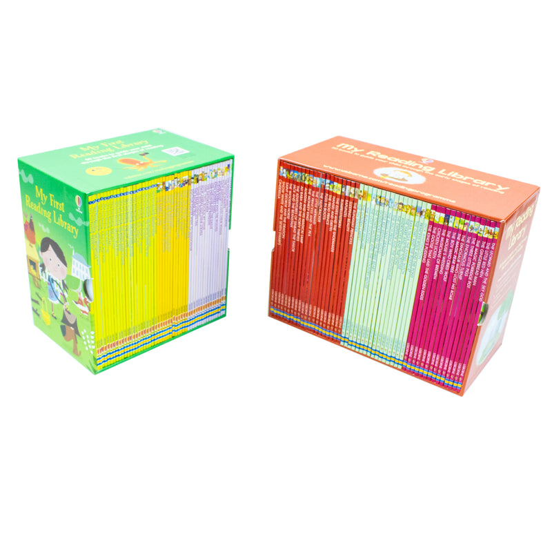 Usborne Very First Reading Library 100 Books Set Collection Complete School Pack - The Book Bundle