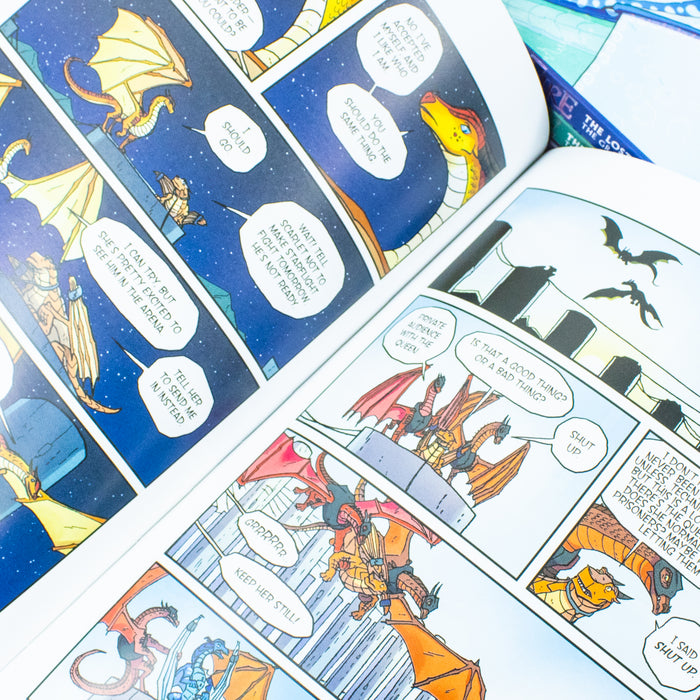 Wings of Fire Graphix Paperback 4 Books Box Set (The Dragonet Prophecy, Lost Heir, Hidden Kingdom, Dark Secret) - The Book Bundle