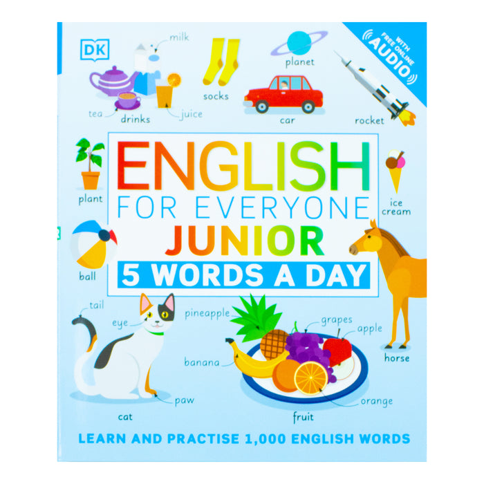English for Everyone Junior 5 Words a Day: Learn and Practise 1,000 English Words by DK - The Book Bundle