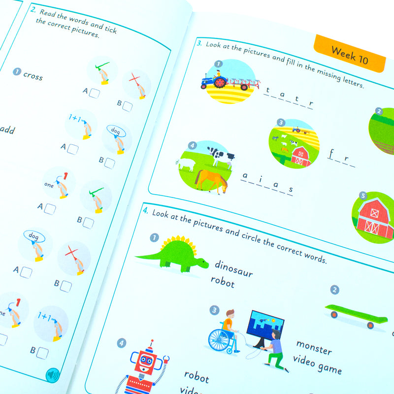 English for Everyone Junior 5 Words a Day: Learn and Practise 1,000 English Words by DK - The Book Bundle