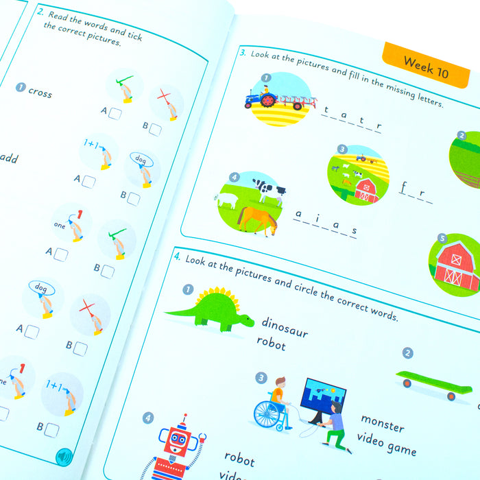 English for Everyone Junior 5 Words a Day: Learn and Practise 1,000 English Words by DK - The Book Bundle