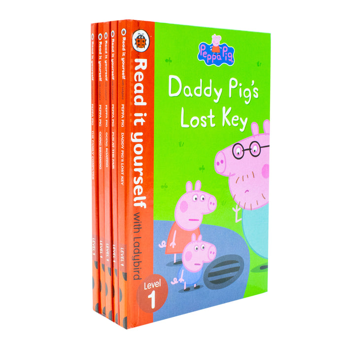 Peppa Pig Read It Yourself with Ladybird Level 1: 5 Books Collection Set - The Book Bundle
