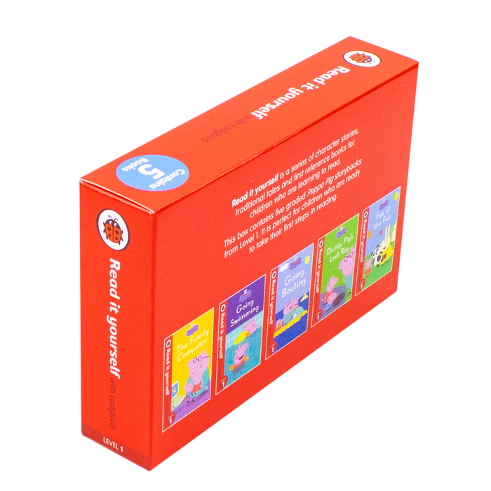 Peppa Pig Read It Yourself with Ladybird Level 1: 5 Books Collection Set - The Book Bundle