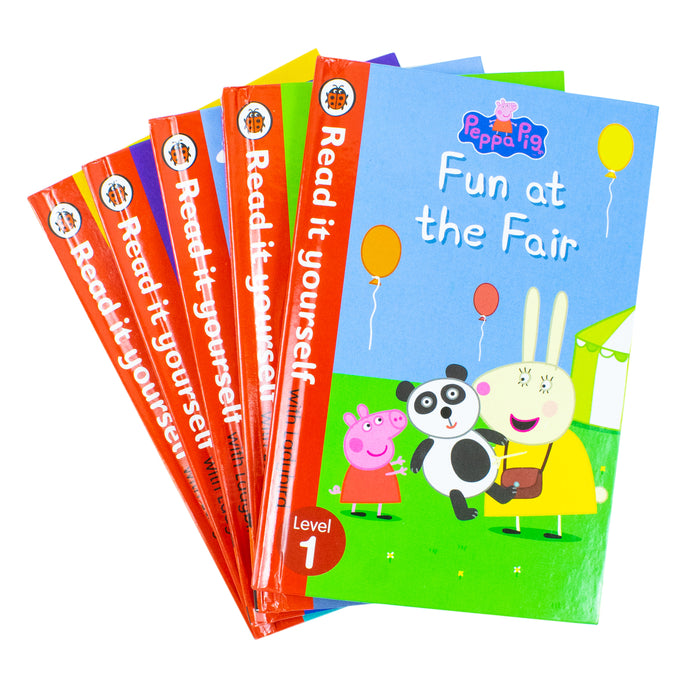 Peppa Pig Read It Yourself with Ladybird Level 1: 5 Books Collection Set - The Book Bundle