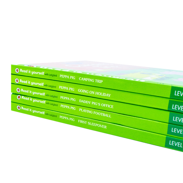 Peppa Pig Read It Yourself with Ladybird Level 2, 5 Books Collection Set PB NEW - The Book Bundle