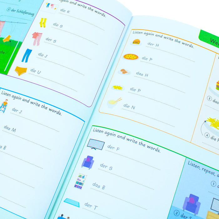 German for Everyone Junior 5 Words a Day: Learn and Practise 1,000 German Words by DK - The Book Bundle