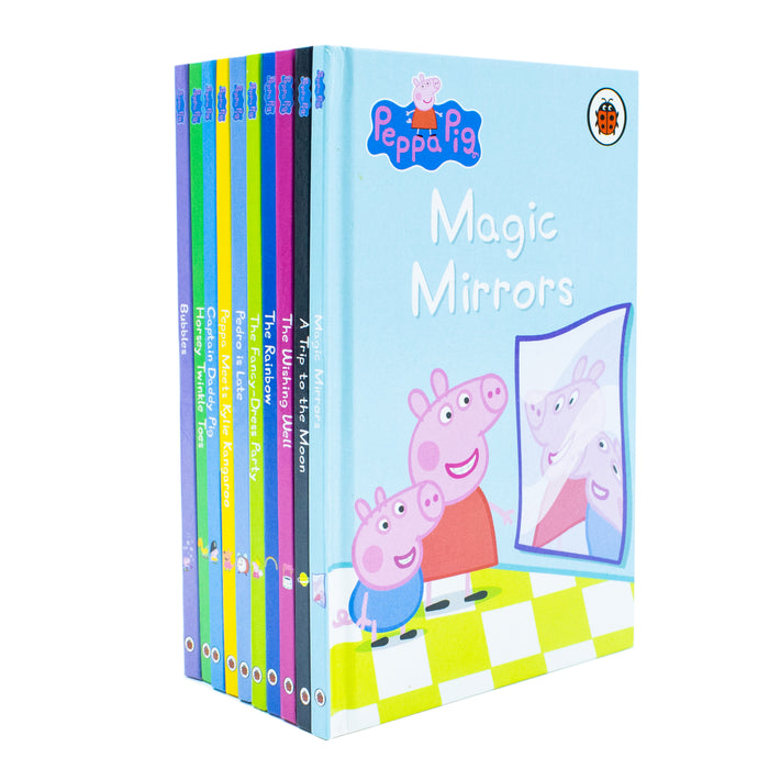 Peppa Pig Peppas Magical Box of Books 10 Stories Collection Set (Bubbles, Horsey Twinkle Toes) - The Book Bundle